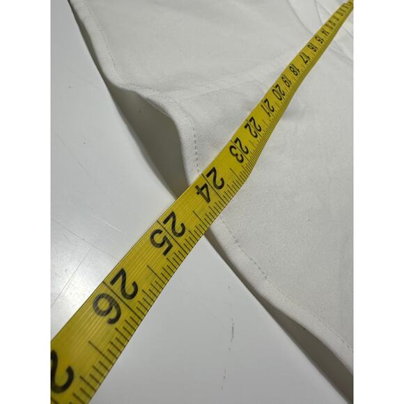 Y2k Express Women's Sleeveless White Stretch Blouse Size 10 - Picture 4 of 9